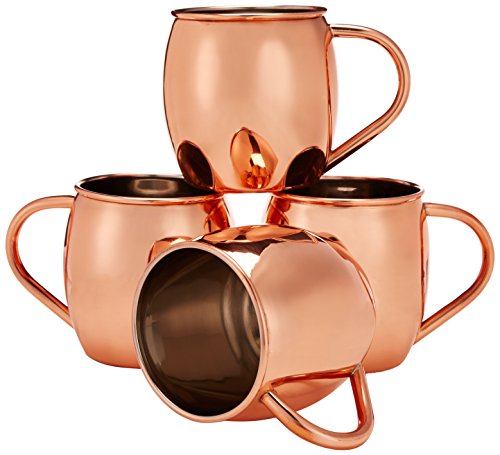 Algopix Similar Product 17 - Pinzon Copper Moscow Mule Mug - Set of 4