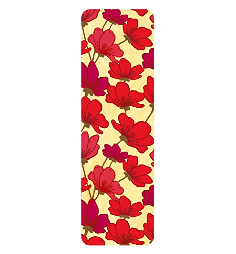 Algopix Similar Product 3 - Ruby Petals Wood BookmarkRuler by