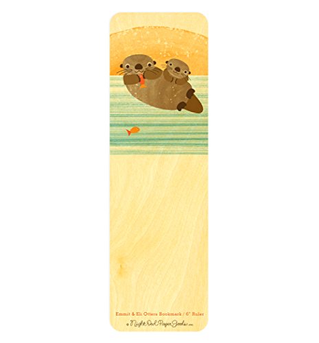 Algopix Similar Product 4 - Emmit  Eli Otters Wood BookmarkRuler