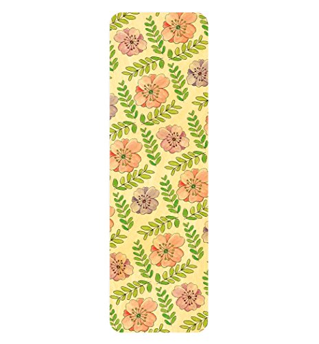 Algopix Similar Product 13 - Peony and Sprigs Wood BookmarkRuler by