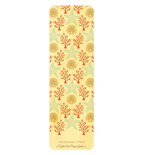Algopix Similar Product 15 - Coral Wood BookmarkRuler by Night Owl