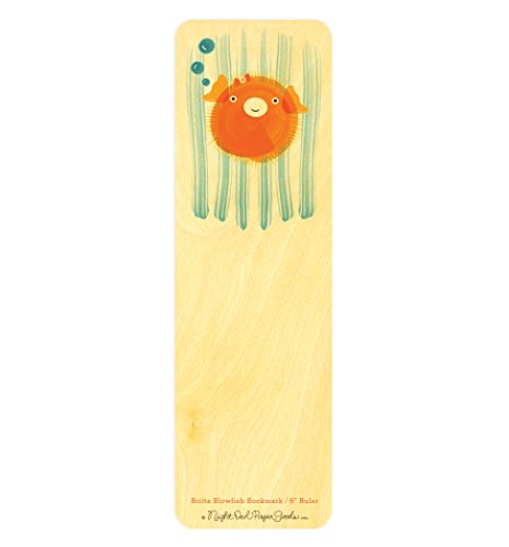 Algopix Similar Product 9 - Britta Blowfish Wood BookmarkRuler by