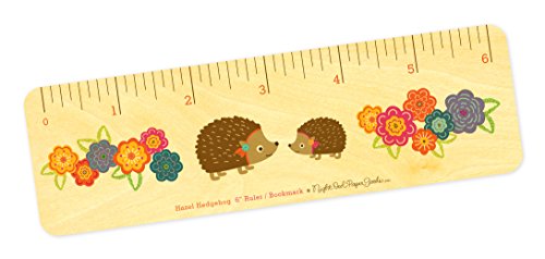 Algopix Similar Product 11 - Hazel Hedgehog Wood BookmarkRuler by