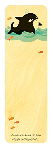 Algopix Similar Product 20 - Otto Orca Wood BookmarkRuler by Night