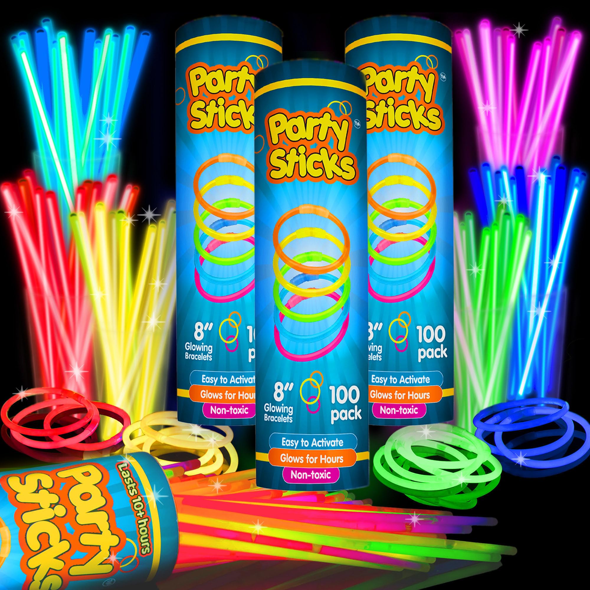 Algopix Similar Product 6 - PartySticks 300 Ultra Bright Glow