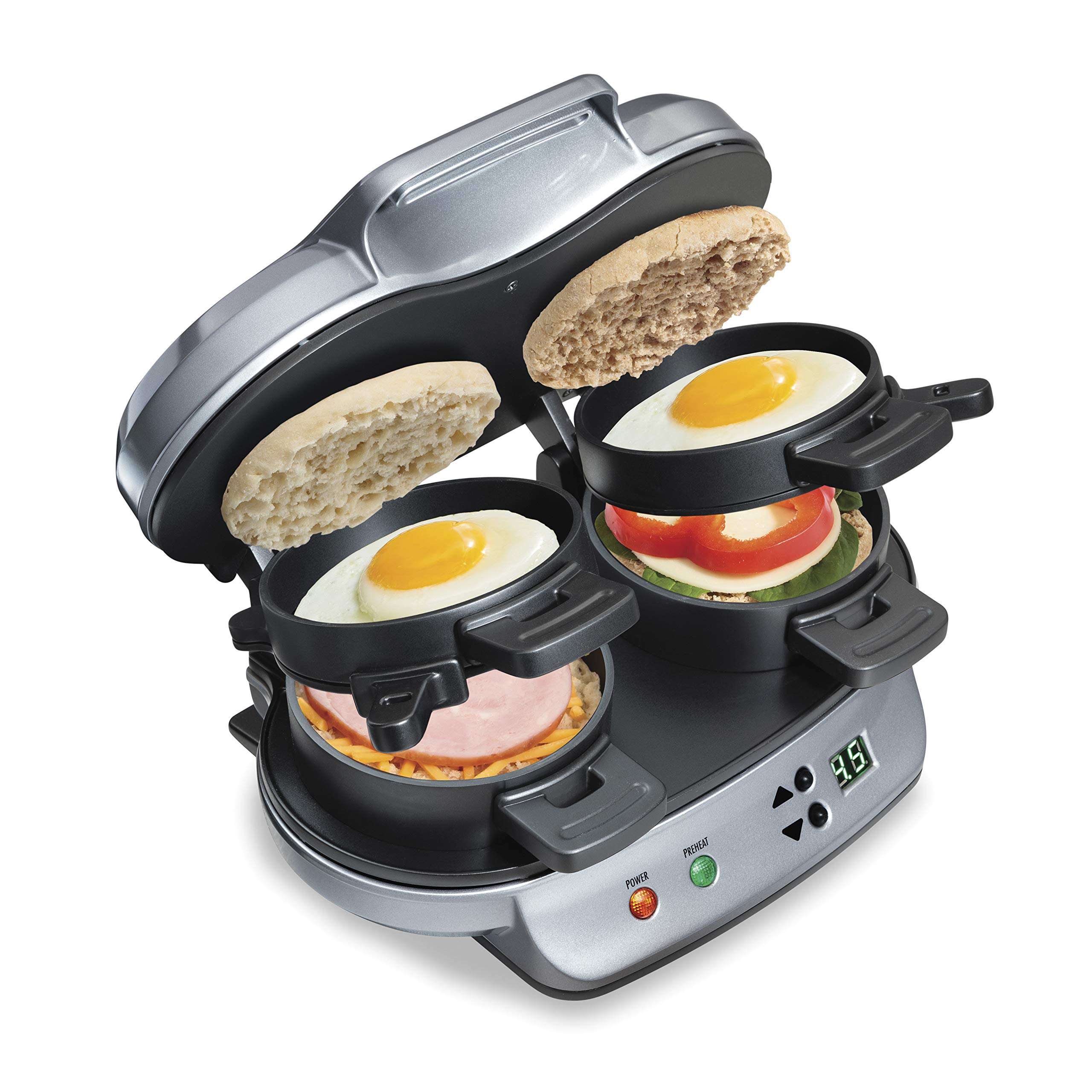 Algopix Similar Product 17 - Hamilton Beach Dual Breakfast Sandwich