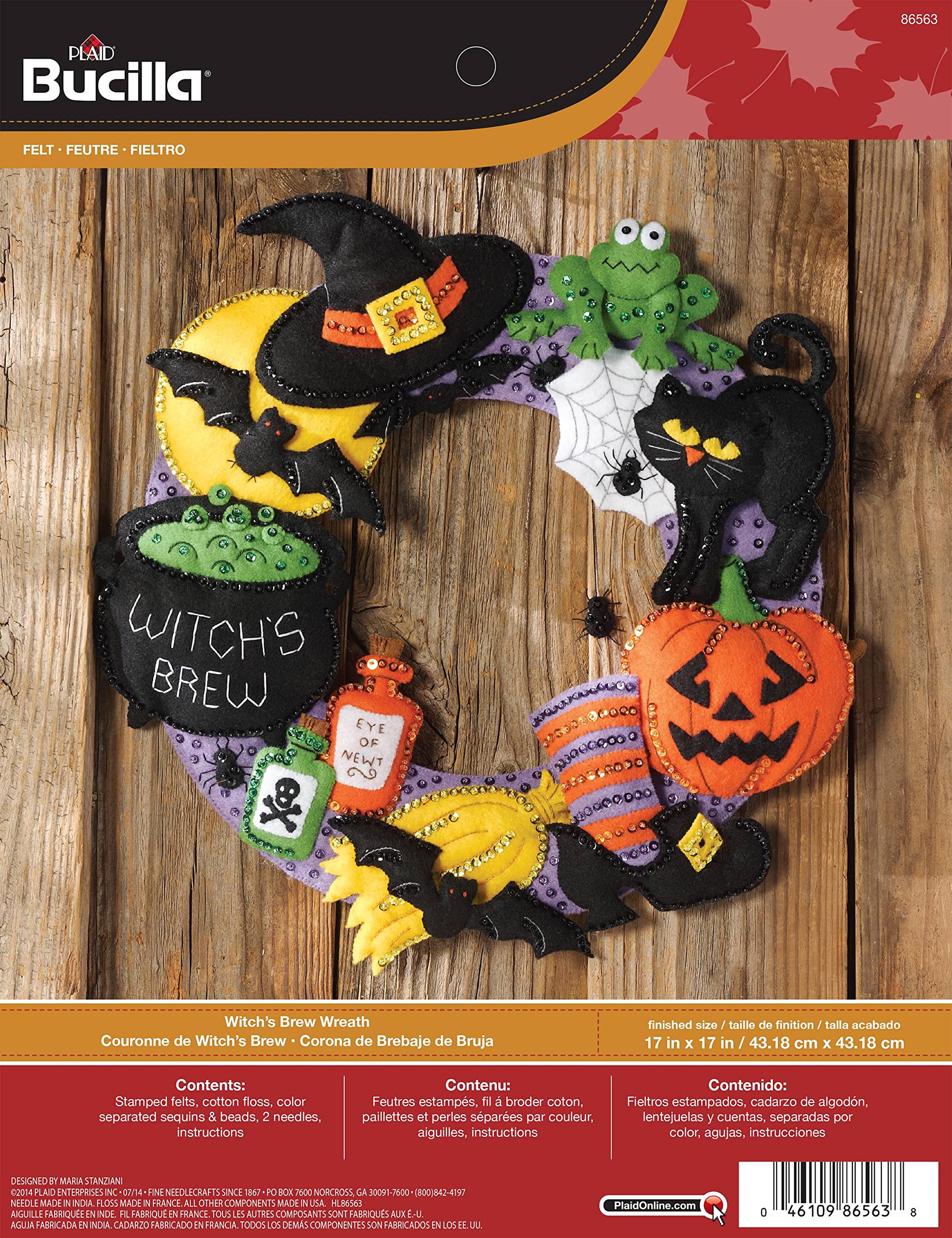Algopix Similar Product 17 - Bucilla Felt Applique Wall Hanging