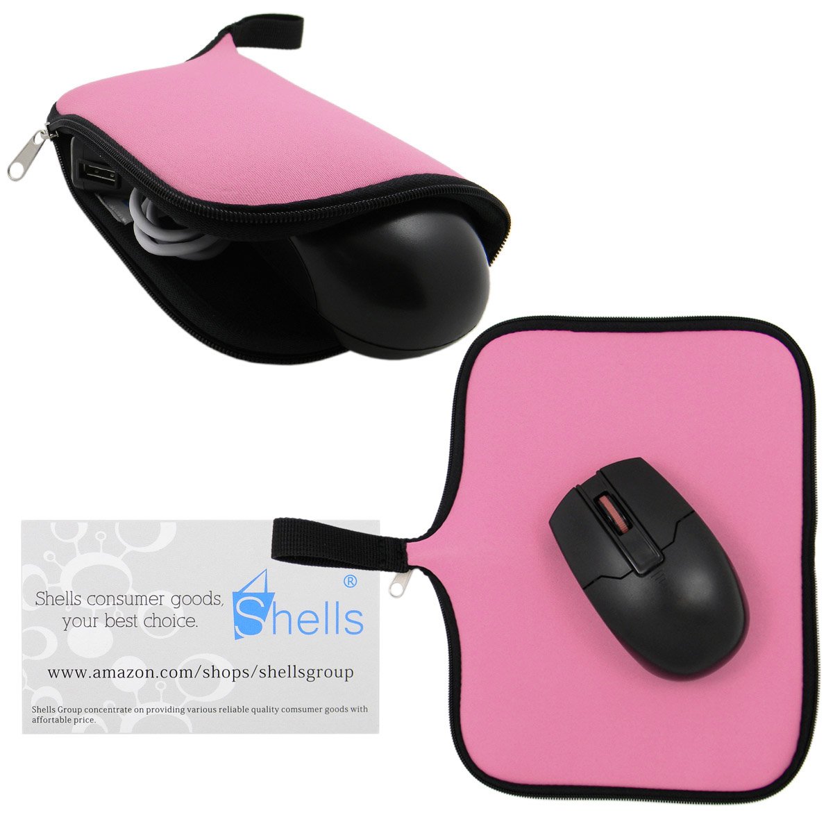 Algopix Similar Product 12 - Shells Hot Pink Color A3 Neoprene Soft