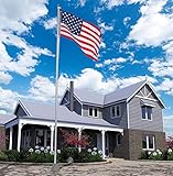 Algopix Similar Product 19 - Super Tough 25ft Outdoor Flagpole 