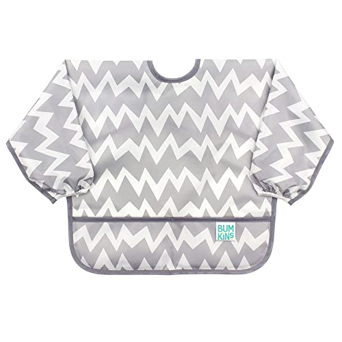 Algopix Similar Product 12 - Bumkins Sleeved Bib for Girl or Boy