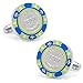 Algopix Similar Product 7 - Cufflinks Inc 500 Blue Poker Chip