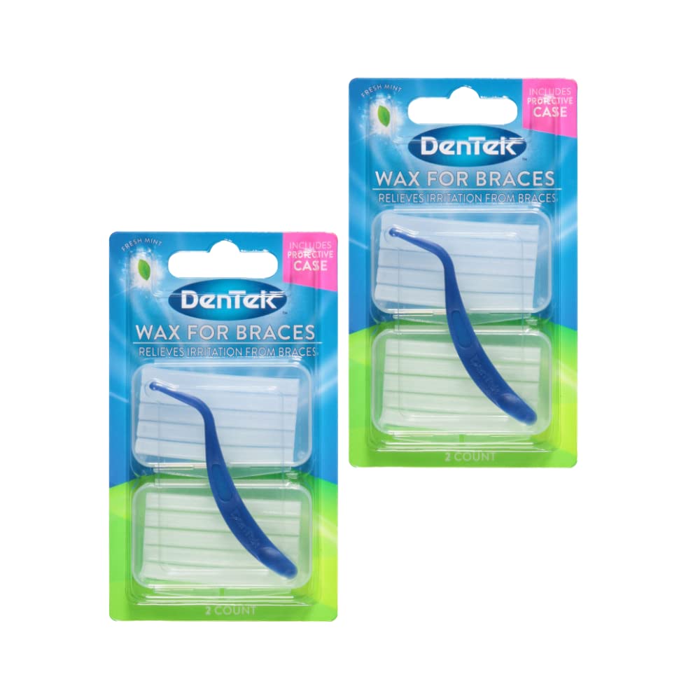Algopix Similar Product 1 - DenTek Wax for Braces 2 Count Pack of
