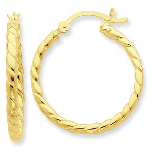 Algopix Similar Product 1 - Sterling Silver Goldflashed Twist 25mm