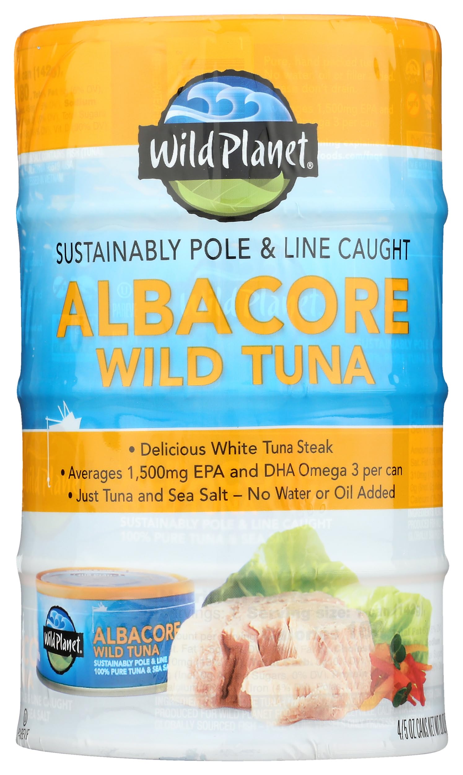 Algopix Similar Product 17 - Wild Planet Wild Albacore Tuna Cans 5