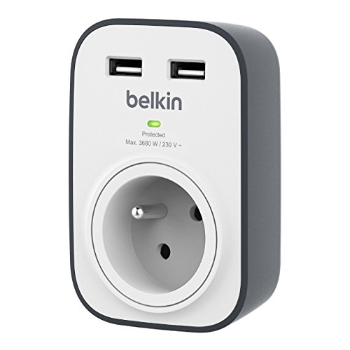 Algopix Similar Product 16 - PRISE PARAFOUDRE BELKIN MONOBLOC 306J 2