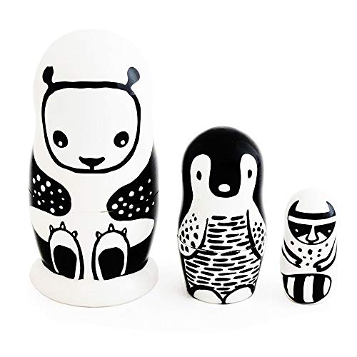 Algopix Similar Product 12 - Wee Gallery Set of 3 Nesting Dolls 