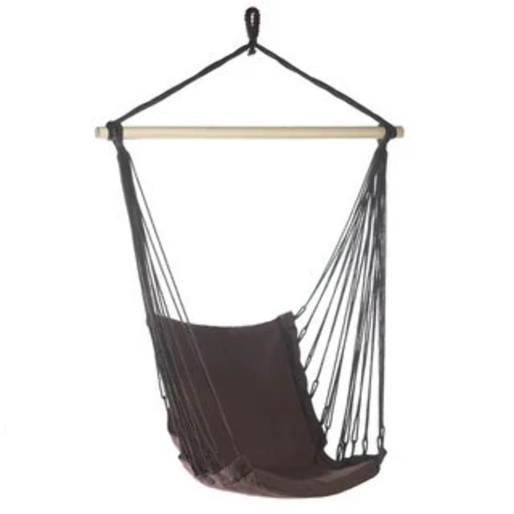 Algopix Similar Product 10 - Espresso Cotton Padded Swing Chair