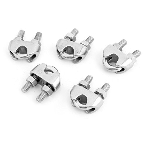 Algopix Similar Product 3 - Uxcell Stainless Steel Cable Clip