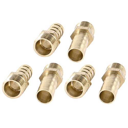 Algopix Similar Product 13 - 6pcs Gold Tone 13mm Male Thread x 10mm