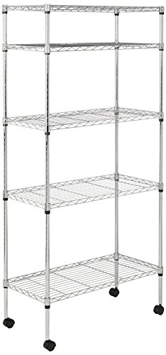 Algopix Similar Product 11 - Amazon Basics 5Shelf Shelving Unit on