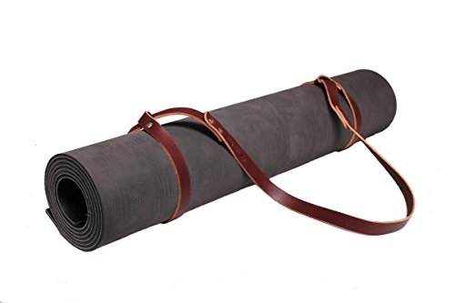 Algopix Similar Product 6 - Fyxation Leather Yoga Mat Holder, Brown