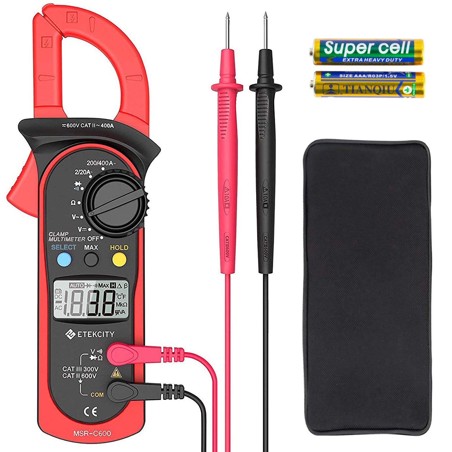 Algopix Similar Product 4 - Etekcity Digital Clamp Meter Multimeter