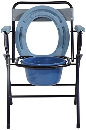 Algopix Similar Product 16 - Aidapt Grey/Black Folding Commode