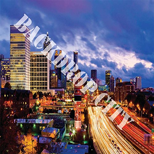 Algopix Similar Product 6 - 10x10 Club Atlanta Skyline Background