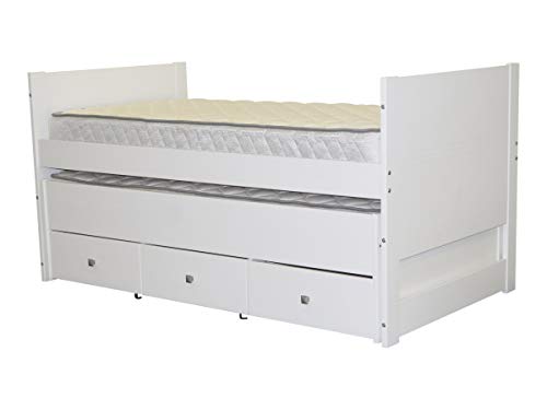 Algopix Similar Product 8 - Bedz King Captains Twin Bed with Twin