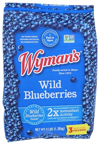 Algopix Similar Product 9 - Wyman's Wild Blueberries, 3 lb (frozen)