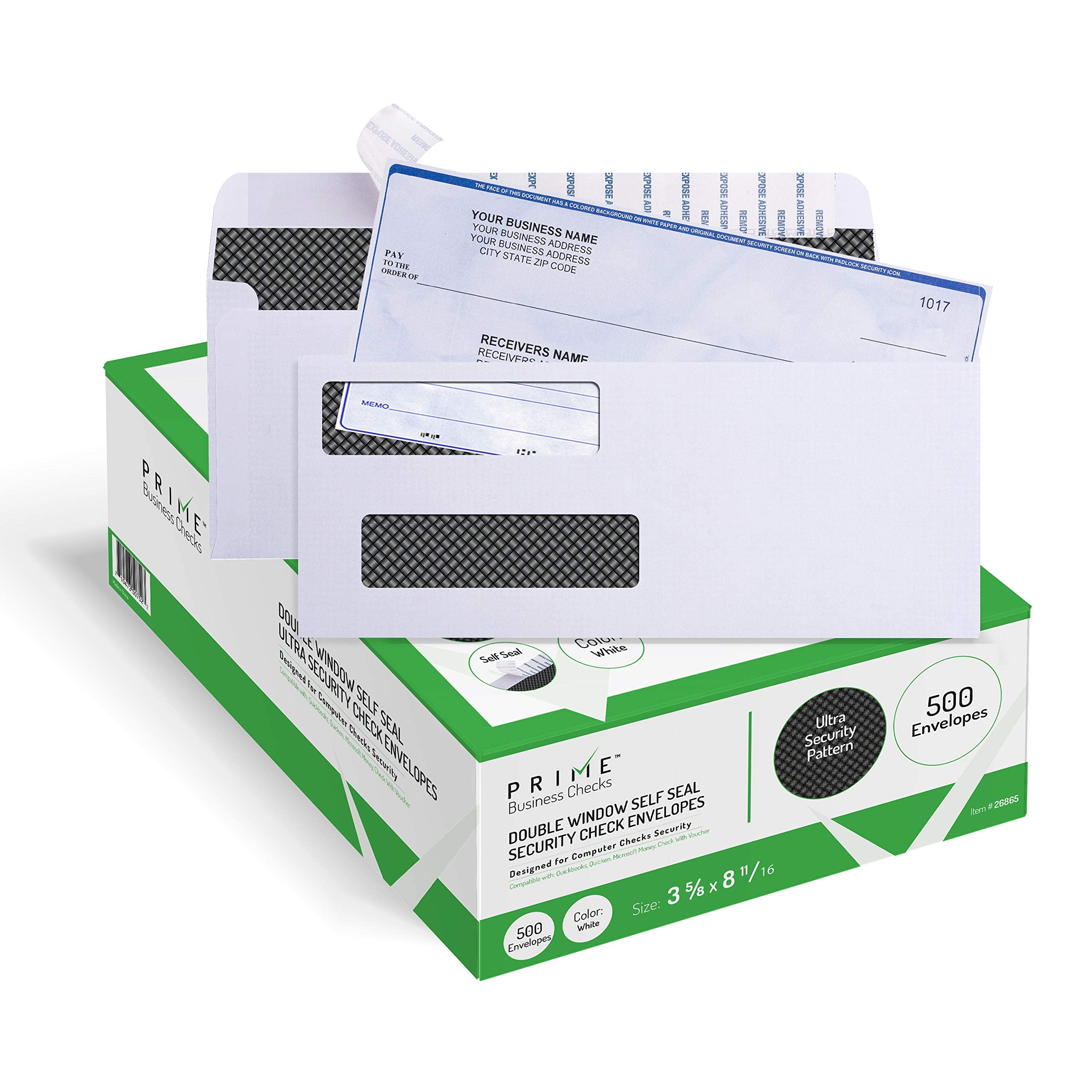 Algopix Similar Product 17 - 500 Self Seal QuickBooks Double Window