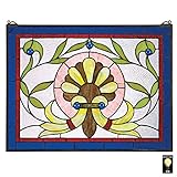 Algopix Similar Product 17 - Stained Glass Panel  Prairie Flower