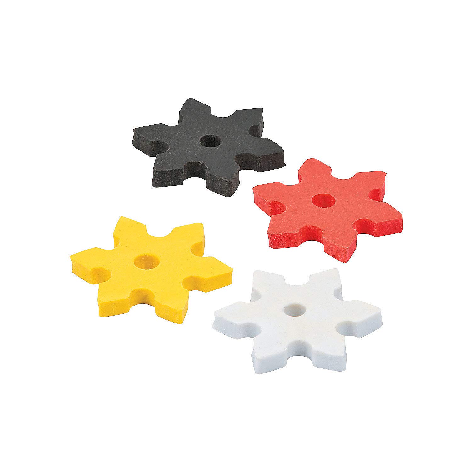 Algopix Similar Product 15 - Ninja Star Erasers 24 Pack Karate