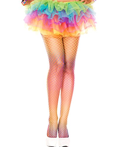 Algopix Similar Product 20 - Rainbow Mini Diamond Net Spandex