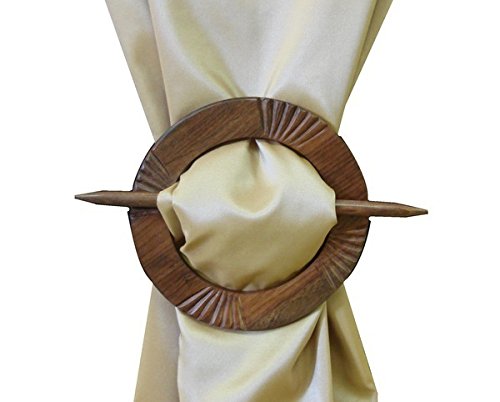 Algopix Similar Product 2 - Europatex Brooch Tieback, 6-Inch, Brown