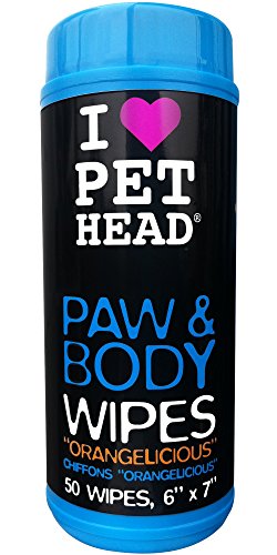 Algopix Similar Product 20 - Paw & Body Wipes, 50 pack, Orangelicious