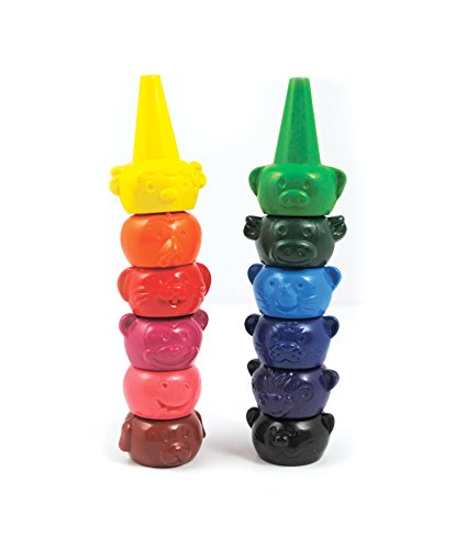 Algopix Similar Product 12 - OOLY Party Animals Finger Crayon Set