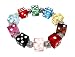 Algopix Similar Product 15 - Linpeng Multi Colors Dice Beads Stretch