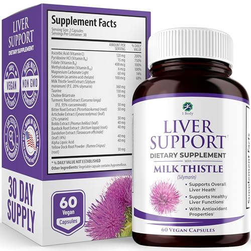 Algopix Similar Product 6 - 1 Body Liver Support Supplement with