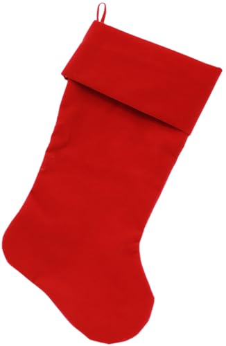 Algopix Similar Product 10 - Velvet Christmas Stocking Blank Plain