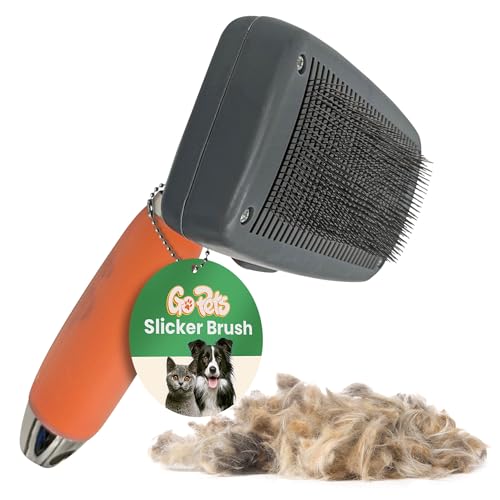 Algopix Similar Product 14 - GoPets SelfCleaning Slicker Brush for
