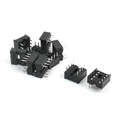 Algopix Similar Product 9 - uxcell 10pcs 8P 8Pins 254mm DIP IC PCB