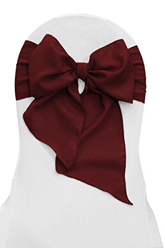 Algopix Similar Product 14 - LA Linen Polyester Poplin Chair Bow