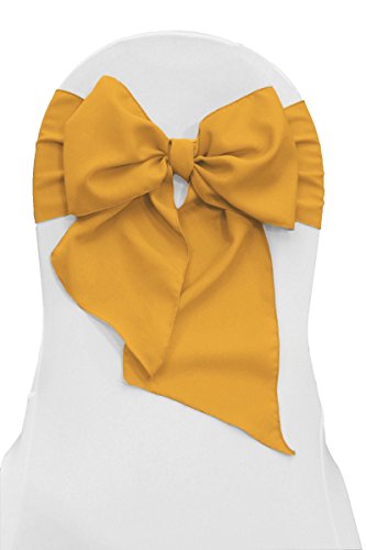 Algopix Similar Product 17 - LA Linen Polyester Poplin Chair Bow