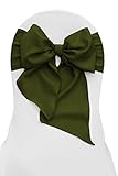 Algopix Similar Product 20 - LA Linen Polyester Poplin Chair Bow
