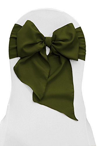 Algopix Similar Product 3 - LA Linen Polyester Poplin Chair Bow