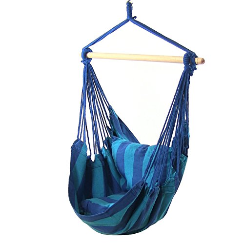 Algopix Similar Product 18 - Sunnydaze Hanging Rope Hammock Chair