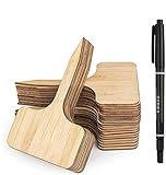 Algopix Similar Product 20 - NROCK 60pcs Bamboo Plant Label 6 x 10