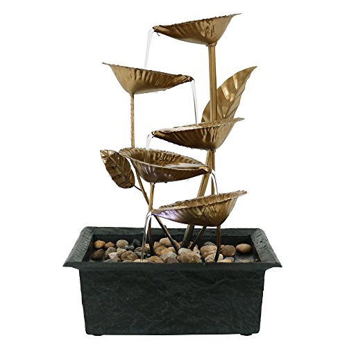 Algopix Similar Product 16 - Sunnydaze Cascading Five Leaves
