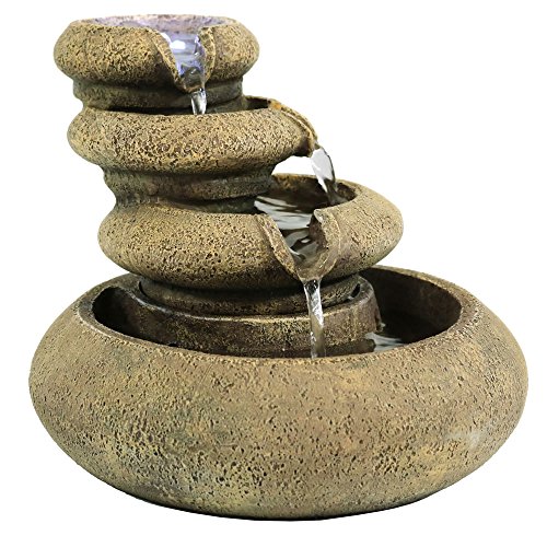 Algopix Similar Product 11 - Sunnydaze Three Tier Flowing Tabletop
